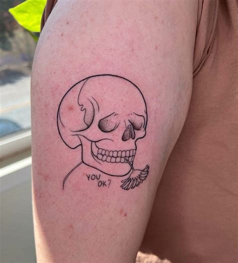 simple skeleton tattoo